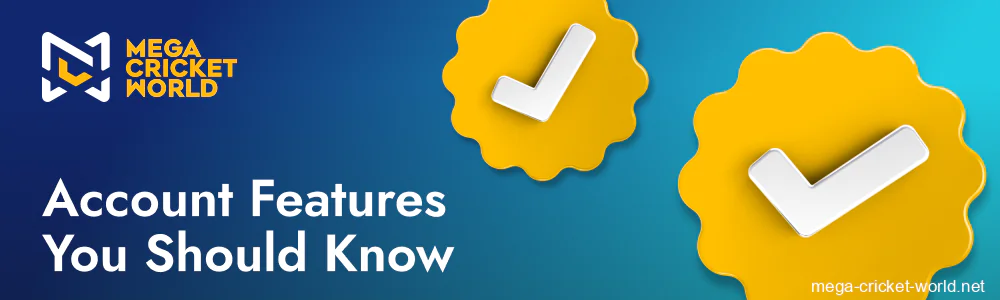 MCW account dashboard features