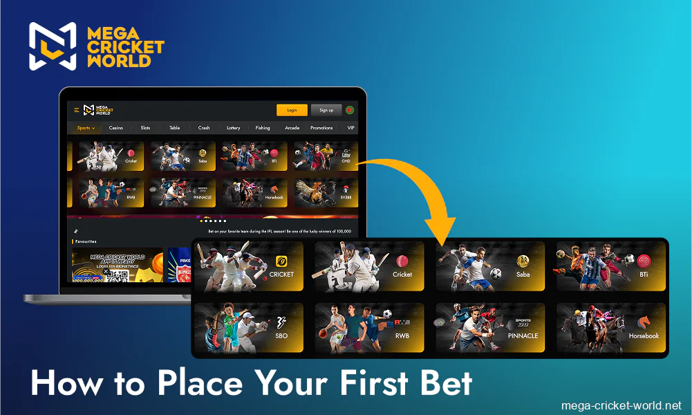 How to place first bet mcw