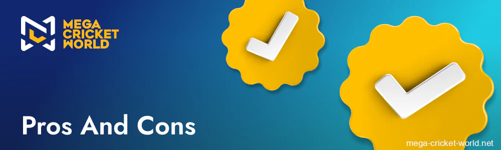 Mega Cricket World pros and cons